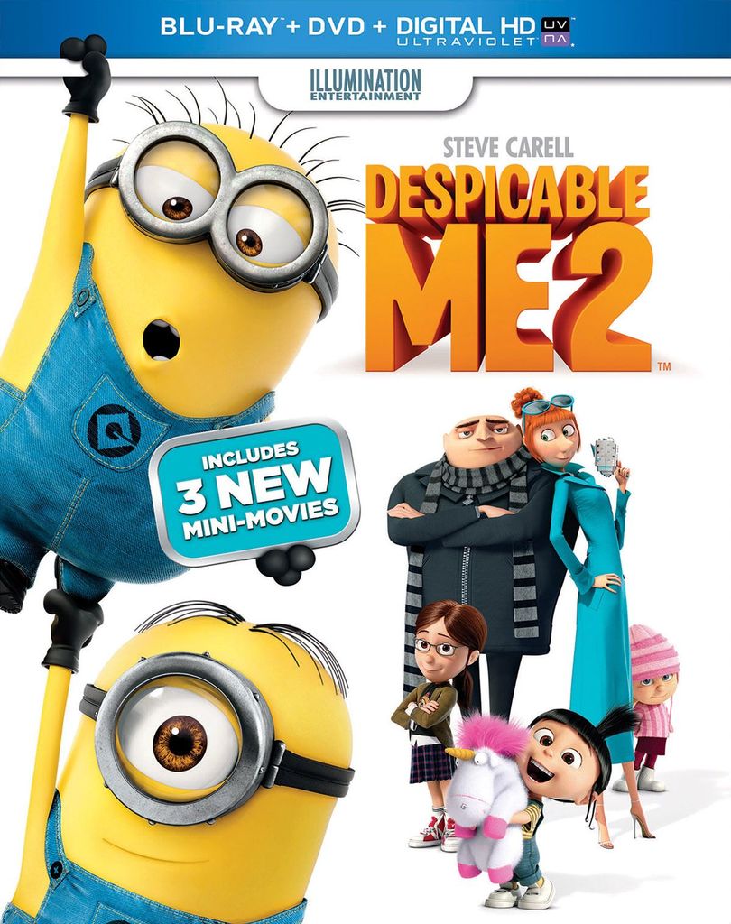Despicable Me 2 Blu-ray Slip Cover