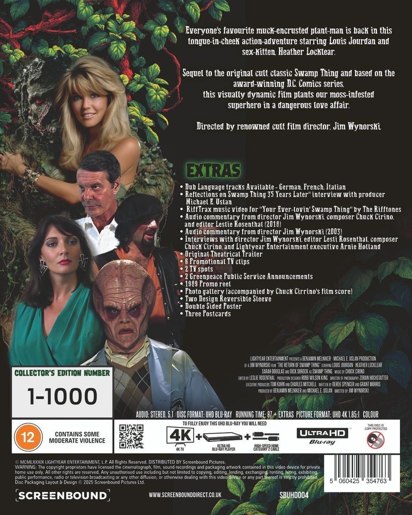 The Return of Swamp Thing 4K Blu-ray Arrives September 29 0