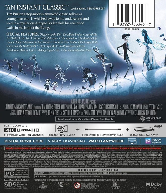 Corpse Bride 20th Anniversary 4K Blu-ray Arrives September 23 | News