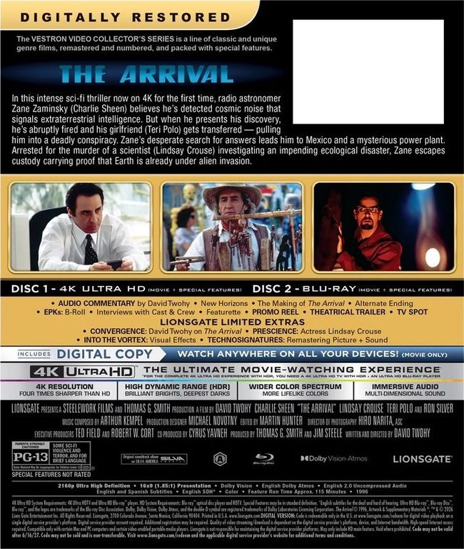 The Arrival Debuts on 4K Blu-ray for its 30th Anniversary on June