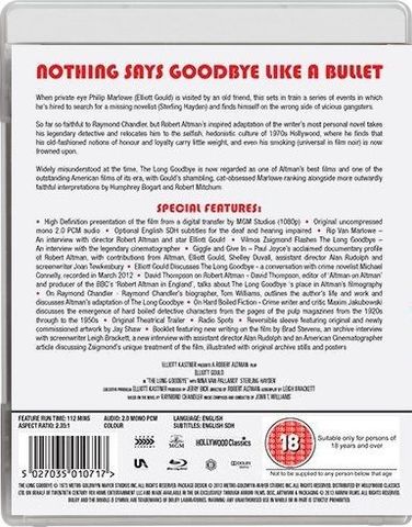 The Long Goodbye Blu-ray Slip Back Cover