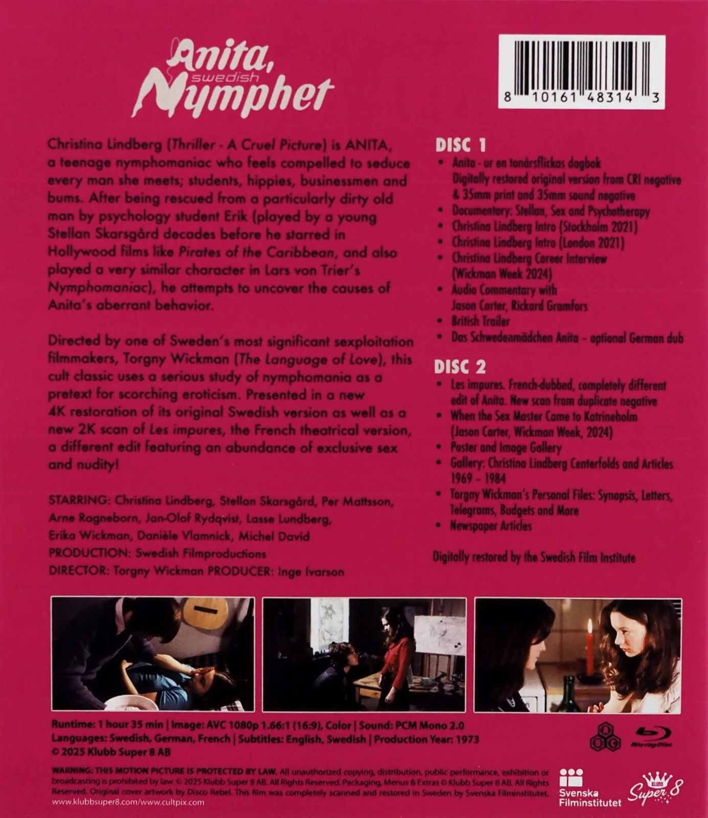 Anita Swedish Nymphet Blu ray Arrives August 26 from Klubb Super 8  