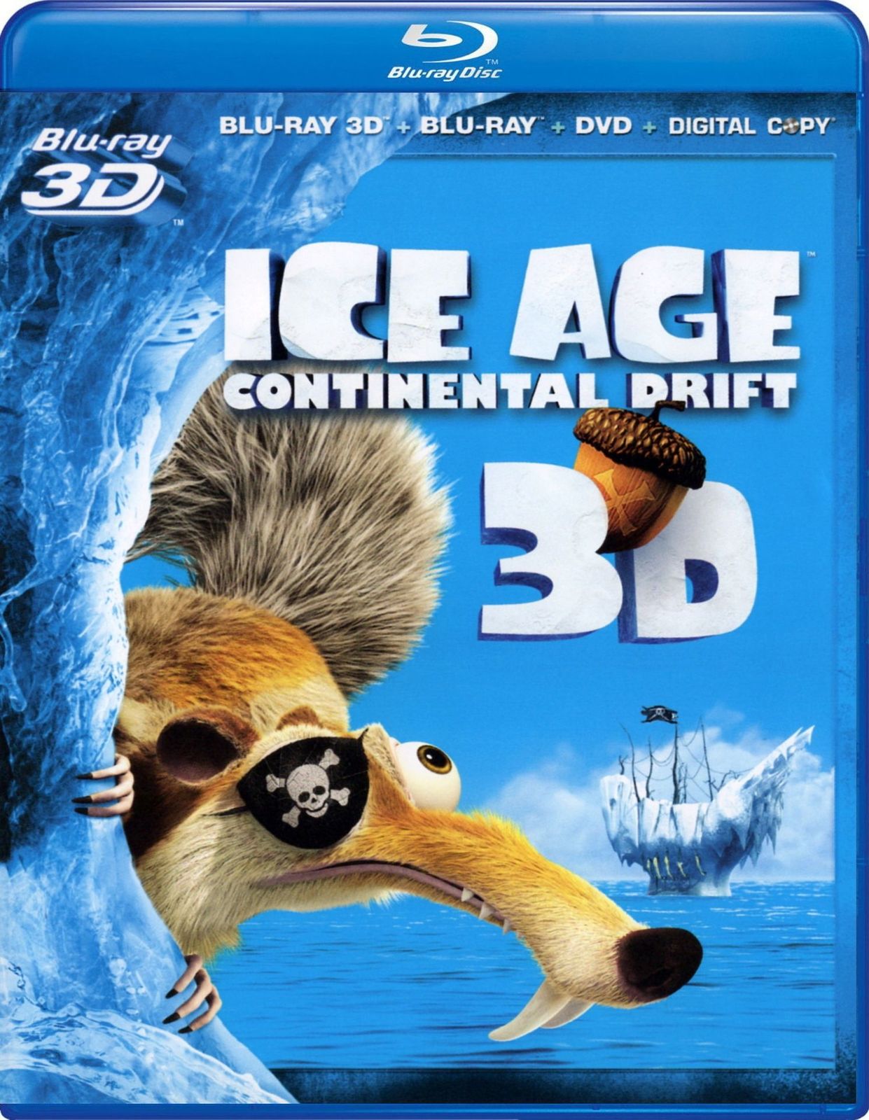Ice Age: Continental Drift Blu-ray Overview Cover