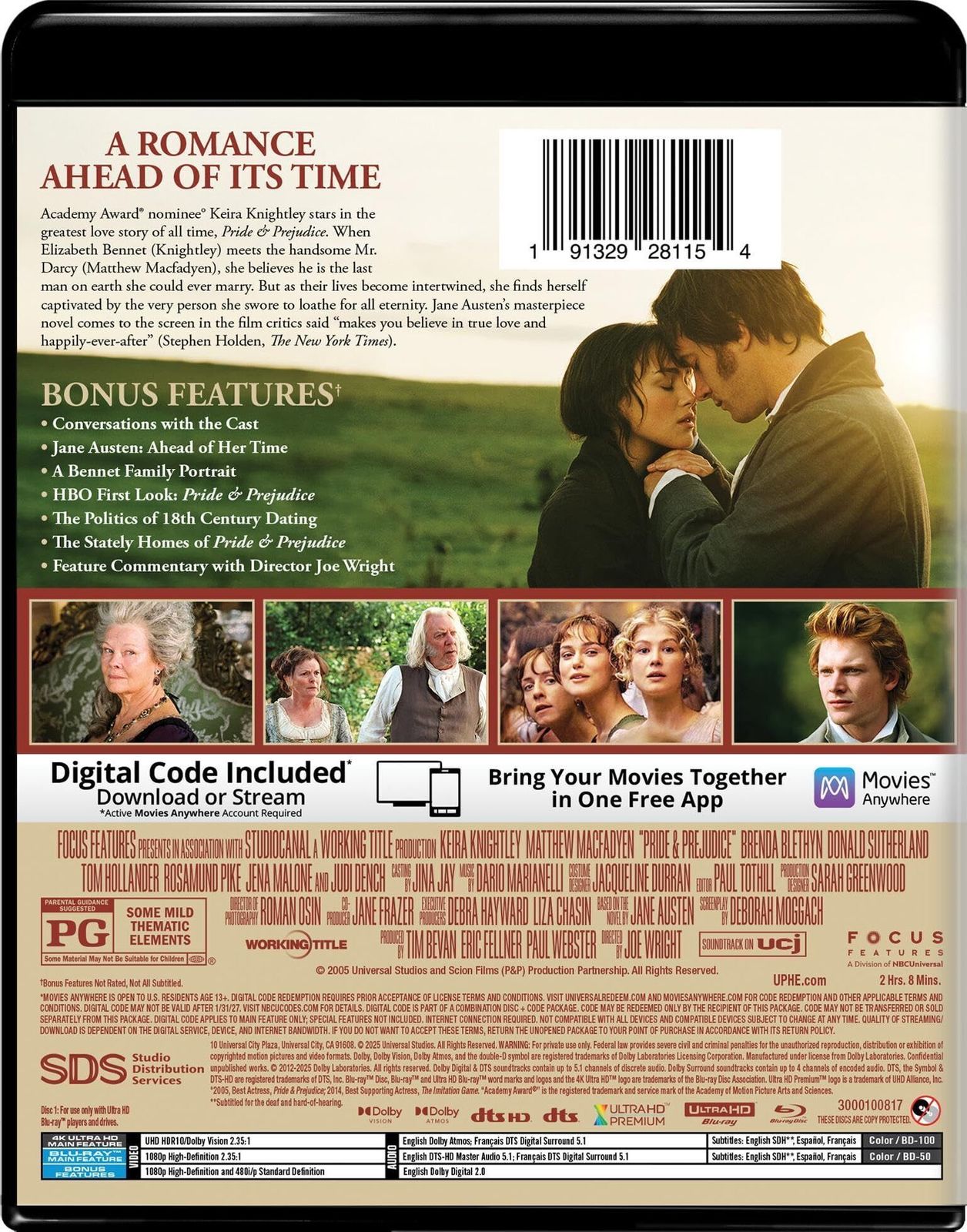 Pride & Prejudice 20th Anniversary 4K Blu-ray Arrives Nov 25 from Universal 0