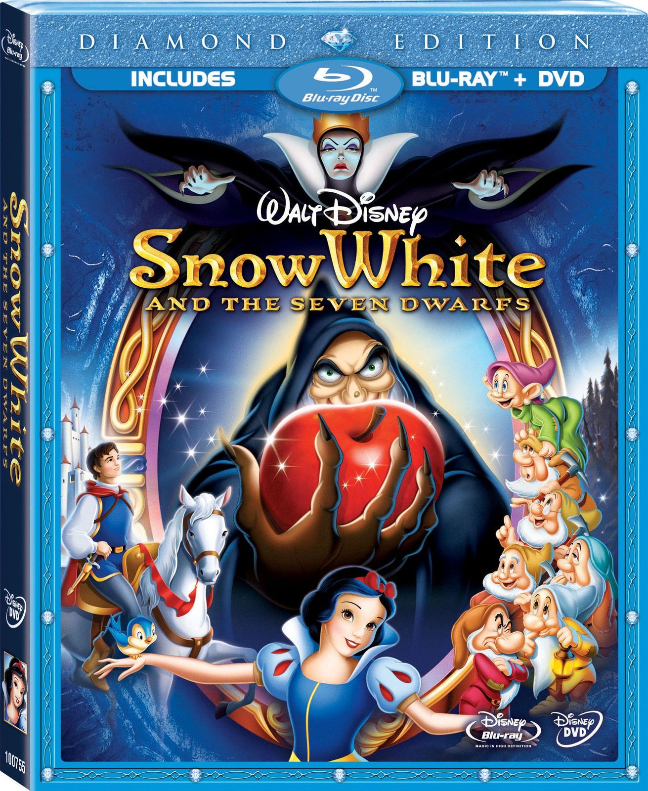 Snow White and the Seven Dwarfs Blu-ray Slip Cover