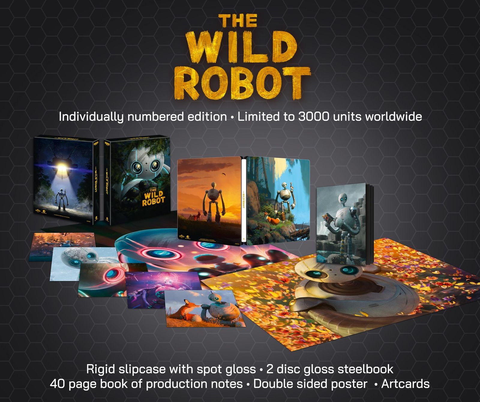 The Wild Robot 4K Blu-ray Ultimate Collector's Edition Arrives Nov 3 — Universal 1