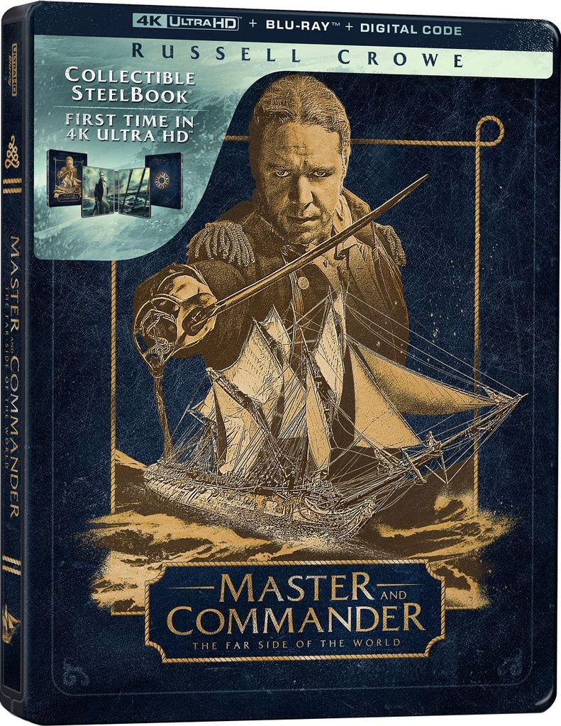 Master and Commander: The Far Side of the World 4K UHD Blu-ray Slip