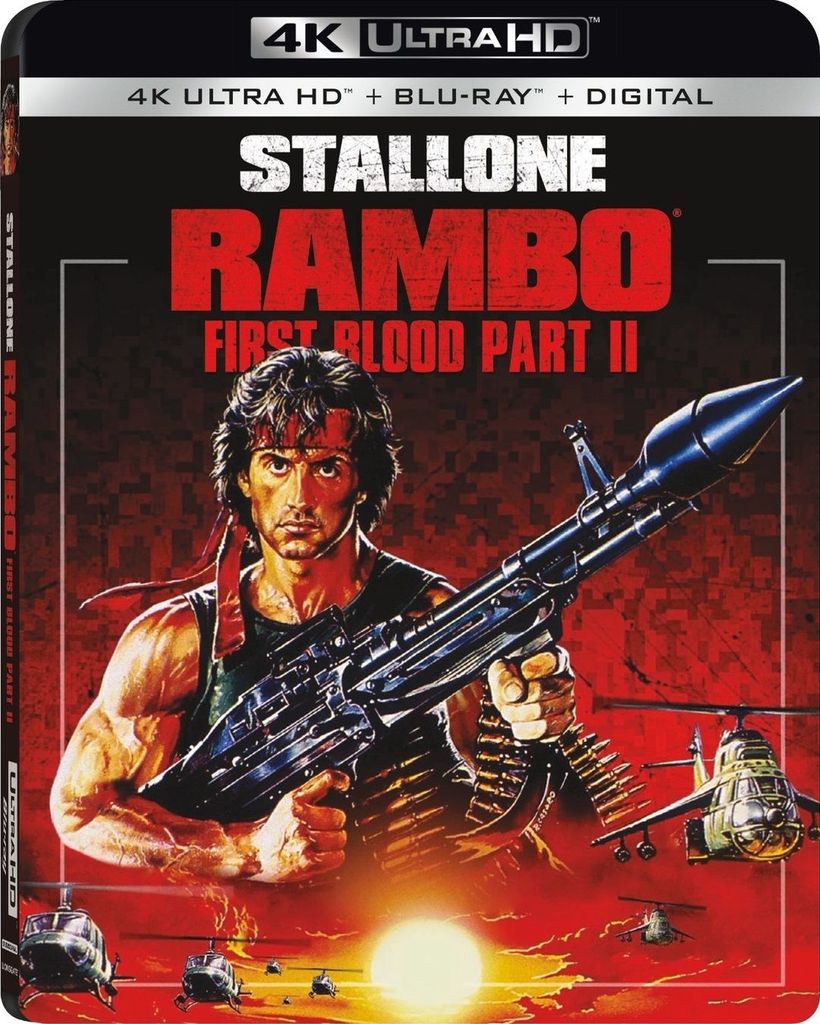 Rambo: First Blood Part II 4K UHD Blu-ray Slip Cover