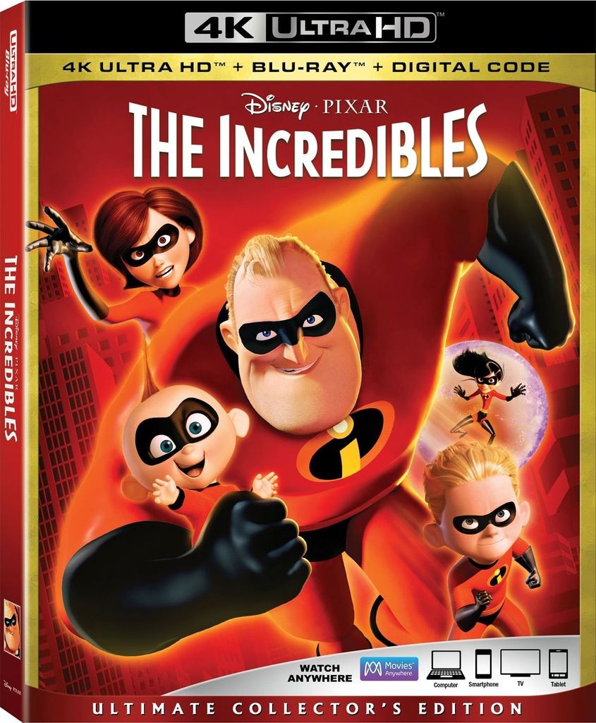 The Incredibles 4K UHD Blu-ray Slip Cover