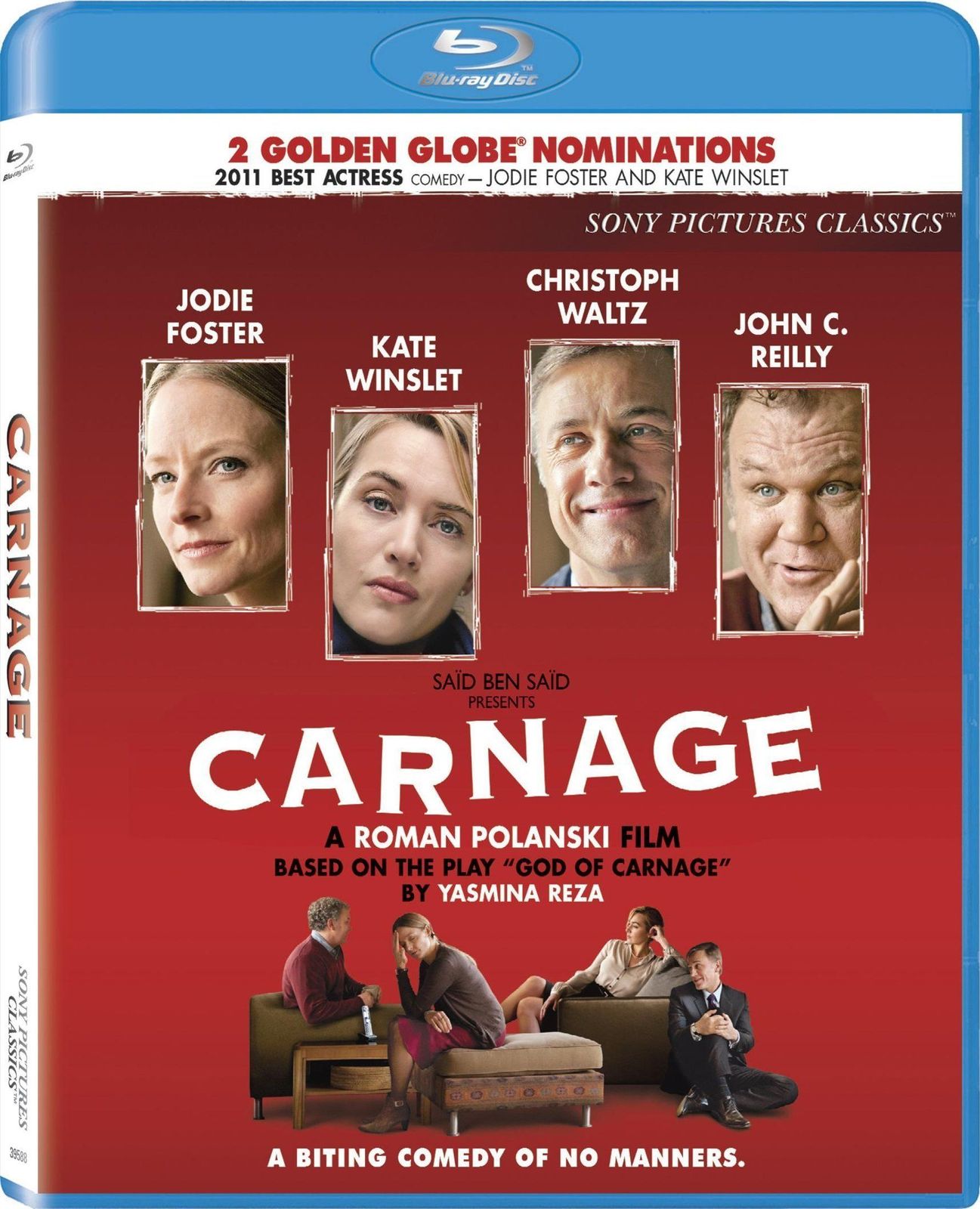 Carnage Blu-ray Slip Cover