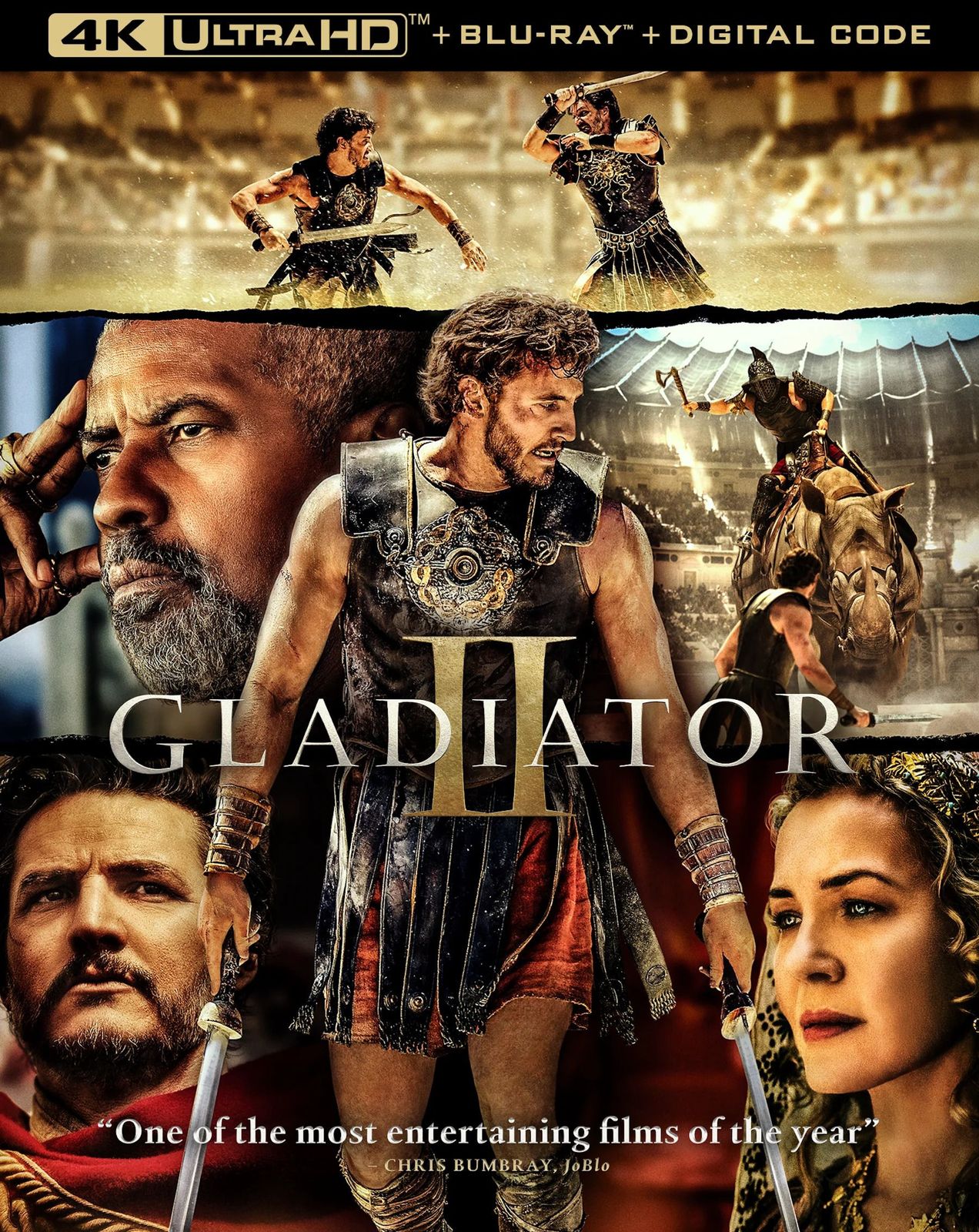 Gladiator II 4K UHD Blu-ray Front Cover