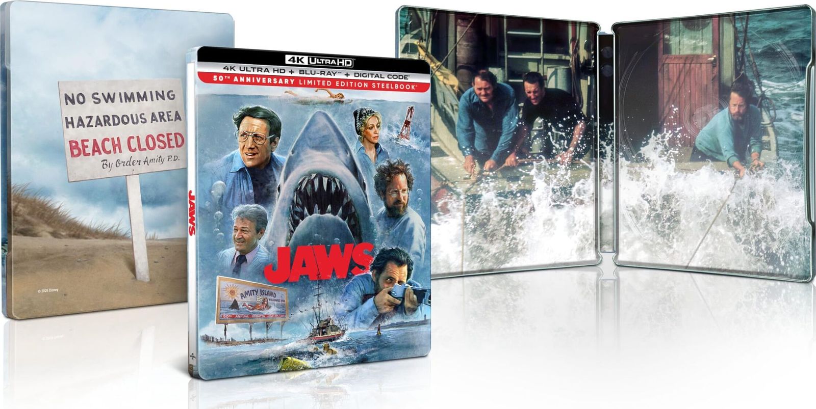 Jaws 50th Anniversary 4K Blu-ray SteelBook Arrives June 17