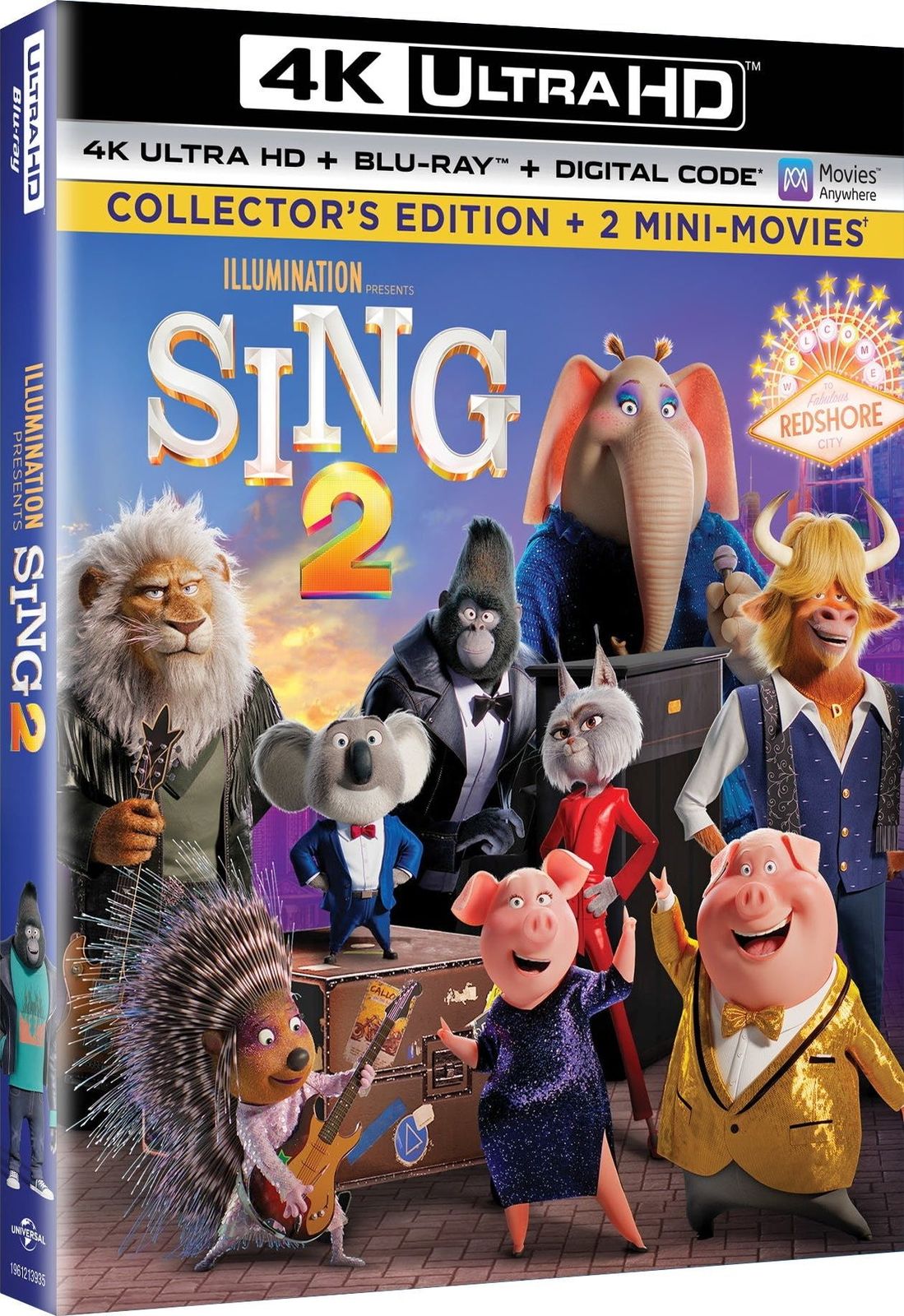 Sing 2 4K UHD Blu-ray Slip Cover