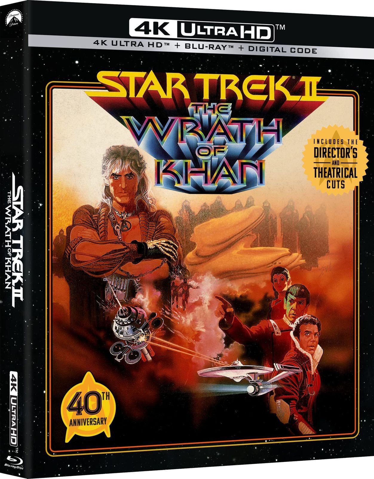 Star Trek II: The Wrath of Khan 4K UHD Blu-ray Slip Cover