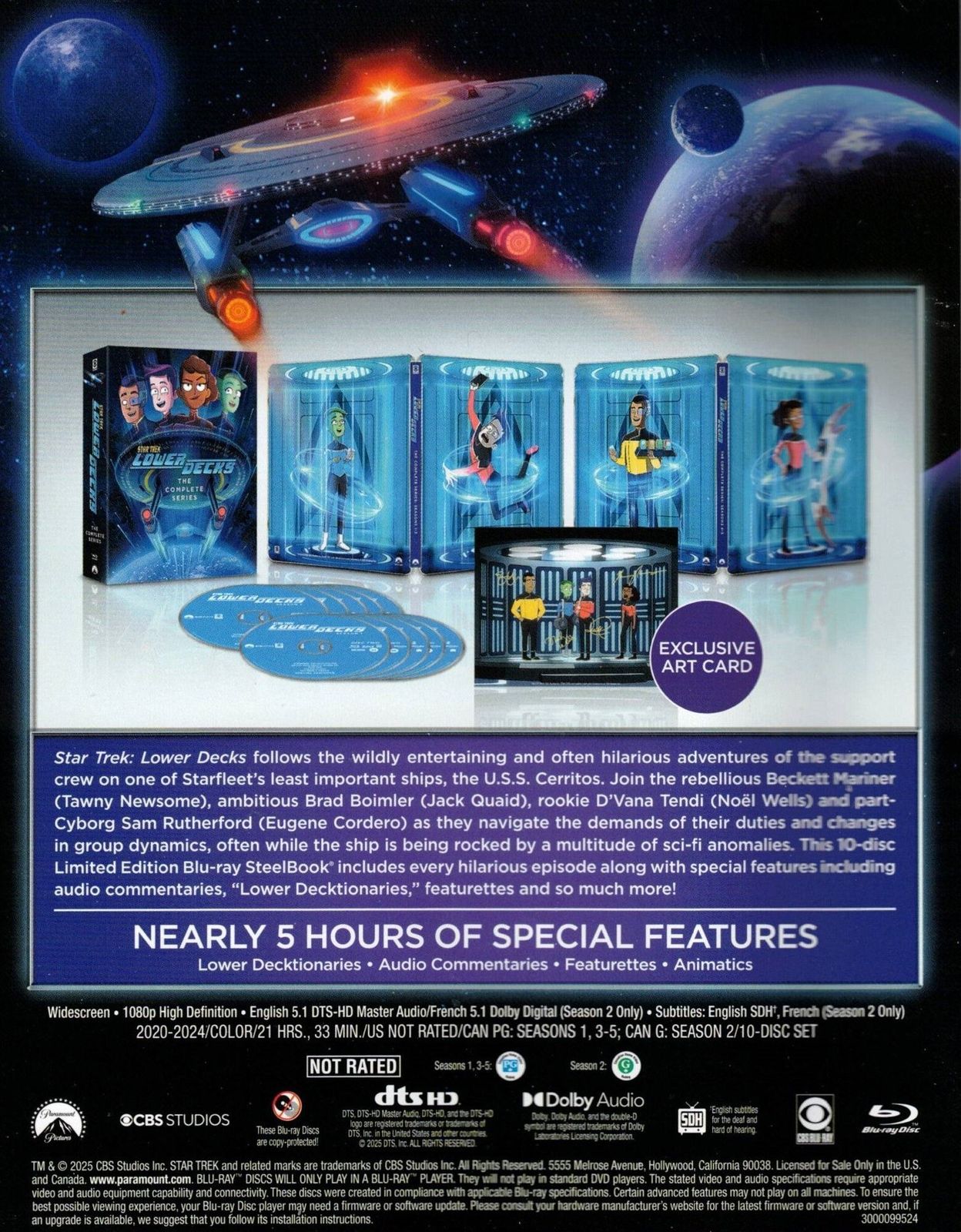 Star Trek: Lower Decks - The Complete Series Blu-ray Slip Back