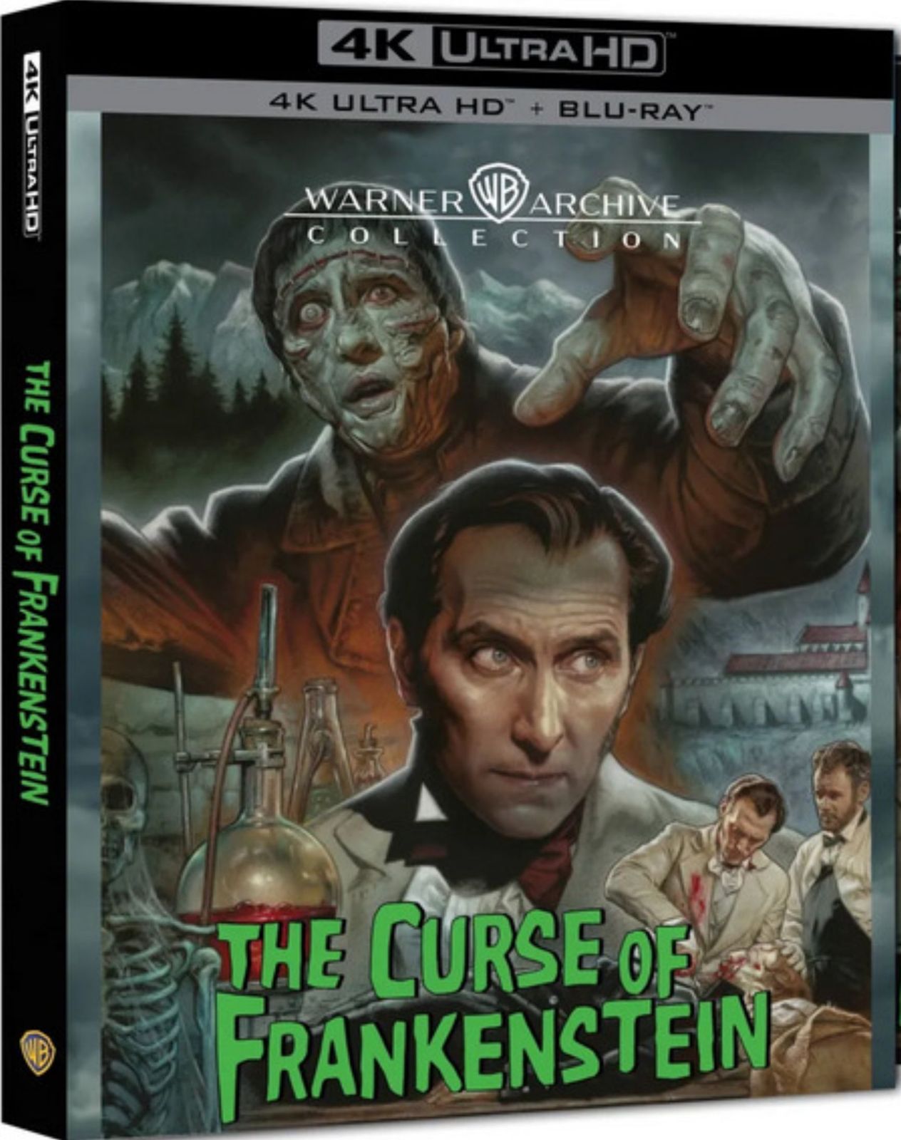 The Curse of Frankenstein 4K Blu-ray Collector's Edition Arrives Oct 14 — Warner Archive 1