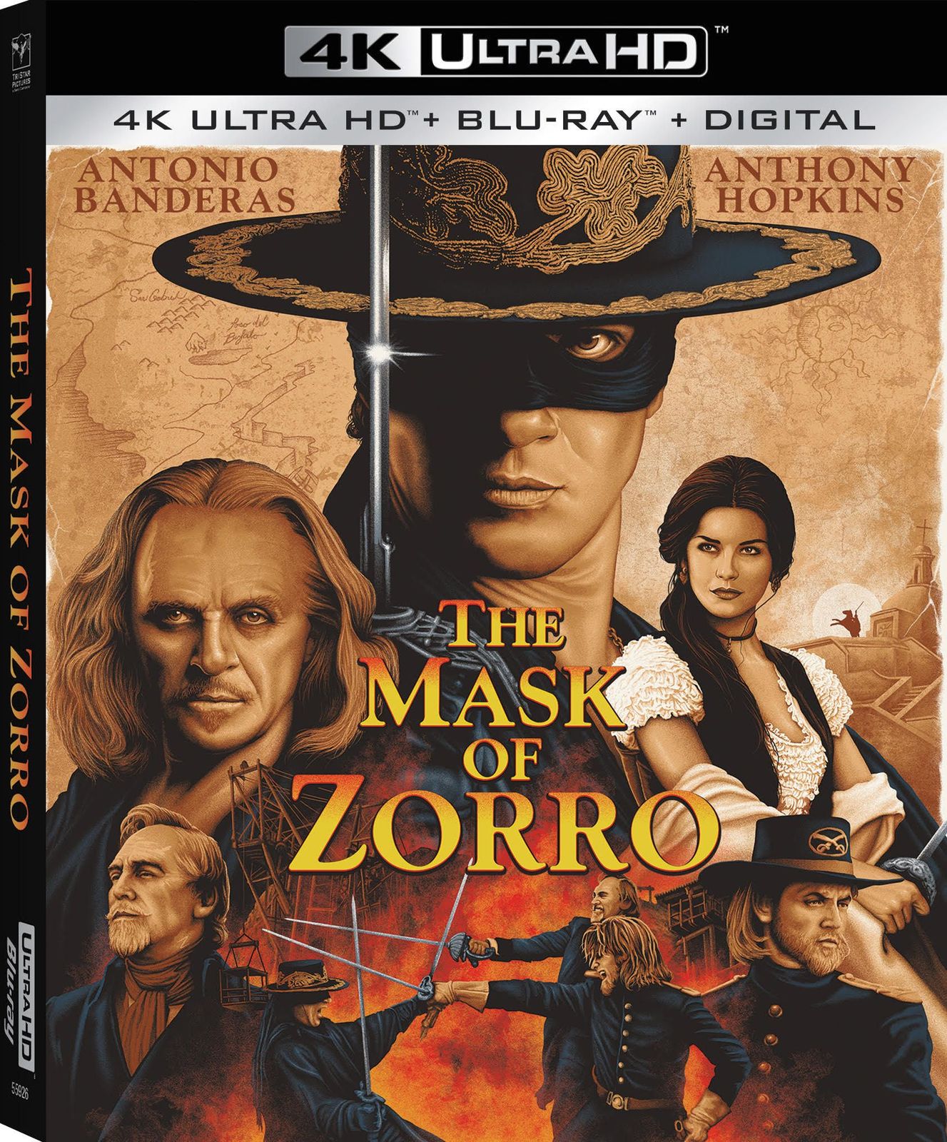 The Mask of Zorro 4K UHD Blu-ray Slip Cover